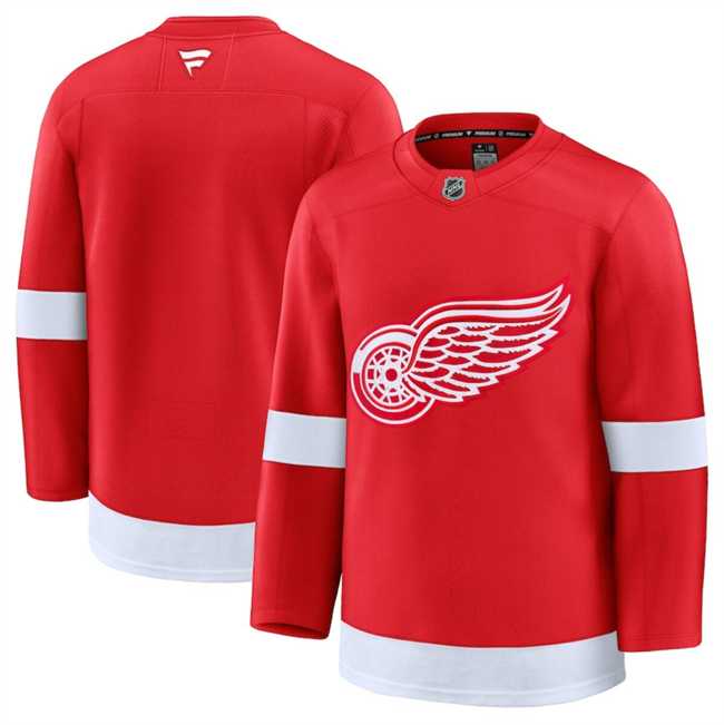 Mens Detroit Red Wings Blank Red 2024-25 Home Stitched Hockey Jersey Dzhi->detroit red wings->NHL Jersey